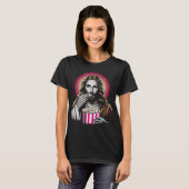 T-shirt Jezus eet popcorn! (Voorkant volledig)