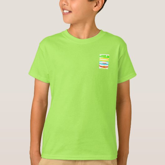 T-Shirt JONGEN CIRKELS STIJL ONTWERP (Voorkant)