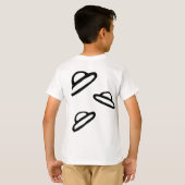 T-shirt Jongens | kosmisch avontuur (Achterkant volledig)