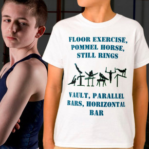 T-shirt jongens turnevenementen met zijn naam op d
