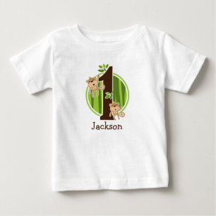 T-shirt Jungle Apen 1e Verjaardag