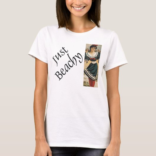 T-SHIRT Just Beachy (Voorkant)