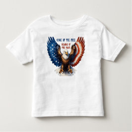 T-Shirt Kale Eagle en Levendige Sterren en Strips