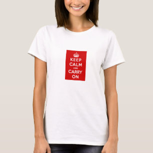 T-shirt kalm houden en doorgaan