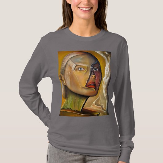 T-shirt kameleon schildering (Voorkant)