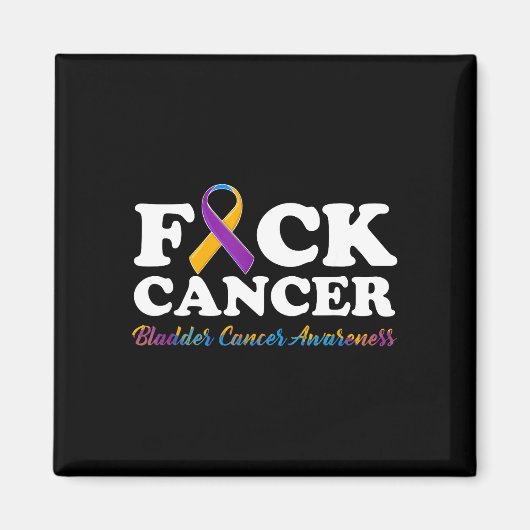 T-shirt kanker blaaskanker bewustzijn  magneet (Voorkant)