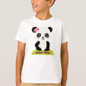 T-shirt Kawaii Panda Ringer (Voorkant)