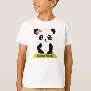 T-shirt Kawaii Panda Ringer