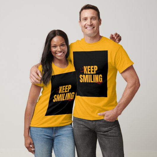 T-shirt 'Keep Smiling' voor unisex (Unisex)