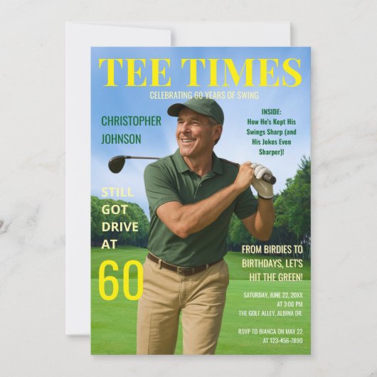 T-shirt keer 60e verjaardag Par-T-shirt Kaart (Voorkant)