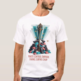 T-shirt 'Keizer van de Afstandsbediening'