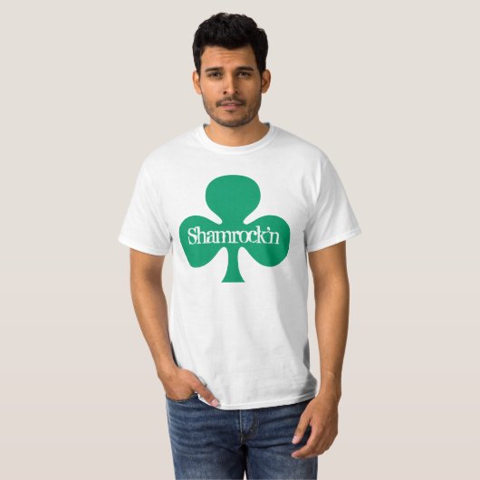 T-Shirt ~ Kelly Green Shamrock Shamrock'n shirten (Voorkant volledig)