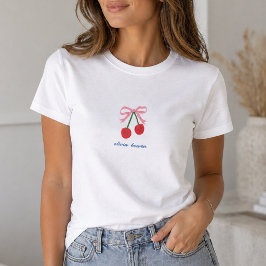 T-shirt | Kers Coquette Strik Mooie Grafische T-sh