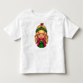 T-shirt Kerst meisje (Voorkant)