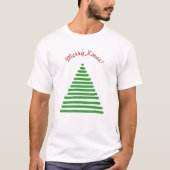 T-shirt - kerstboom met gepantserde tekst (Voorkant)
