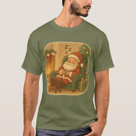 T-shirt Kerstman Cozy Kerstslap