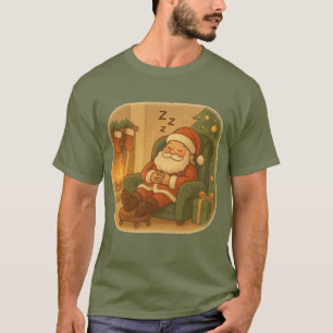 T-shirt Kerstman Cozy Kerstslap