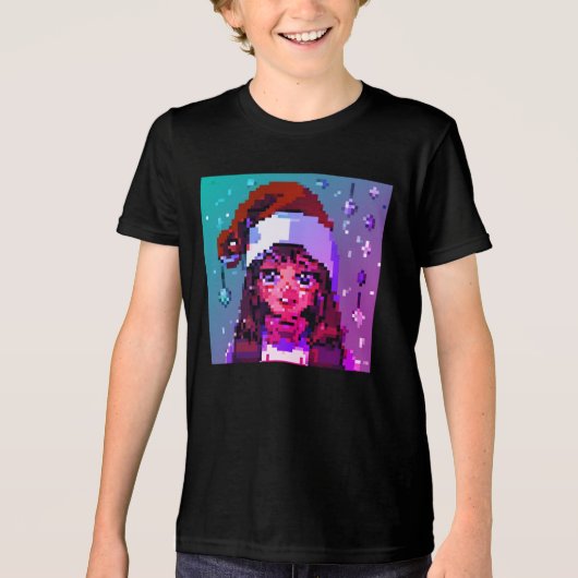 T-shirt kerstmeisje (Voorkant)