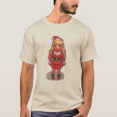 T-shirt kerstmeisje (Voorkant)