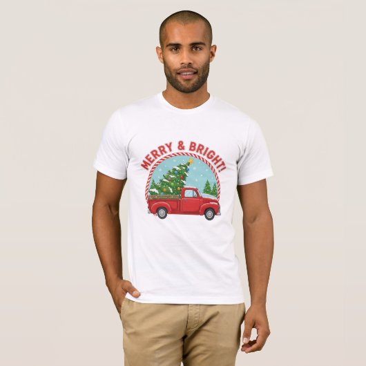 T-Shirt Kersttruck (Voorkant volledig)