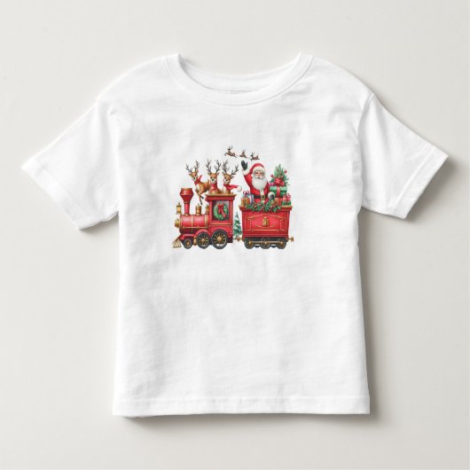 T-Shirt Kids’ Christmas Train T-Shirt (Voorkant)
