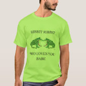 T-Shirt-kikkers uit liefde Ribbit T-shirt (Voorkant)