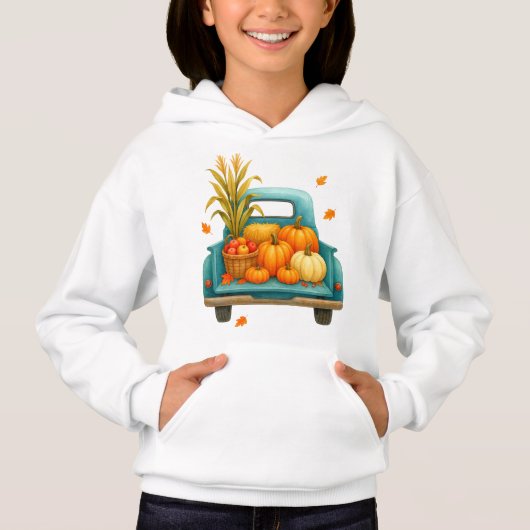 T-shirt - Kinder Herfst Hoodie (Voorkant)