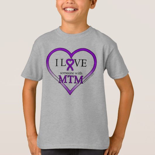 T-Shirt (Kinder) - Ik hou van iemand met MTM (Voorkant)