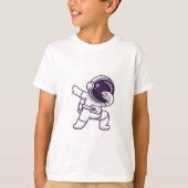 T-shirt kinder schattige astronout (Voorkant)