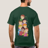 T-shirt kinderen genoten van het feest (Achterkant)