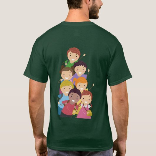 T-shirt kinderen genoten van het feest (Achterkant)