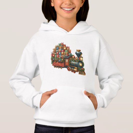 T-Shirt-Kinderen Kersttrein T-shirt (Voorkant)