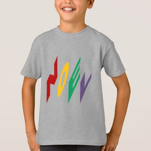 T-shirt kinderen staal NOEL Design (Voorkant)