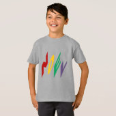 T-shirt kinderen staal NOEL Design (Voorkant volledig)