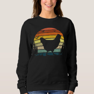  T-shirt kippenretro Sunset Farmer