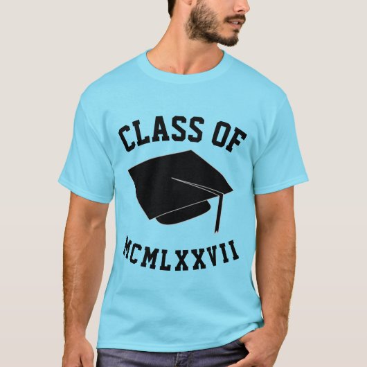 T-shirt 'Klas van MCMLXXVII' aanpasbaar (Voorkant)