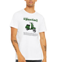 T-shirt klassieke scooter V-50 speciaal bos groen