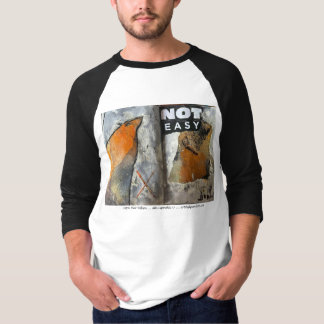 T-shirt KLEUR: ZWART TITEL: 'NIET GEMAKKELIJK'