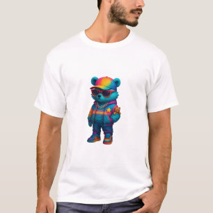 T-shirt Kleurrijke Hip Hop Beer