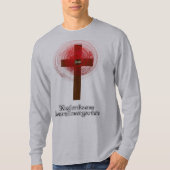 T-Shirt-Kneel bij het kruis T-shirt (Voorkant)