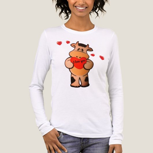 T-shirt koe gevoelens  (Voorkant volledig)