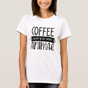 T-shirt 'Koffie Is Mijn Spirituele Dier'