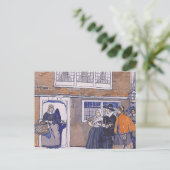 T-SHIRT-koloniale winter Briefkaart (Staand voorkant)