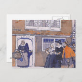 T-SHIRT-koloniale winter Briefkaart (Voorkant / Achterkant)