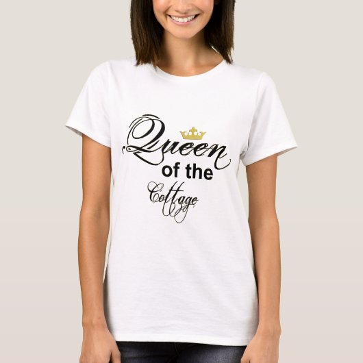 T-shirt-koningin van het huishouden t-shirt (Voorkant)