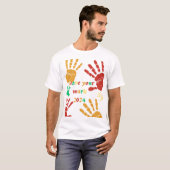 T-shirt laat je sporen na (Voorkant volledig)