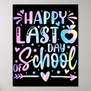 T-shirt Laatste Schooldag Docent Afstuderen Shirt Poster