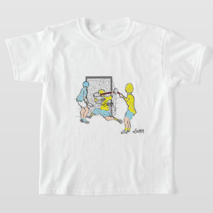 T-shirt : Lacrosse-spelers .