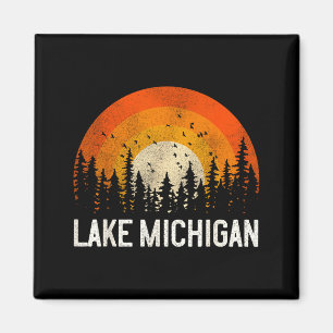 T-shirt Lake Michigan Vintage 70s 80s Magneet