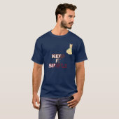 T-Shirt lama houdt het eenvoudig (Voorkant volledig)